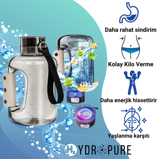 HydroPure™ | HydroMax Hidrojen Su Matarası 1.5 Litre