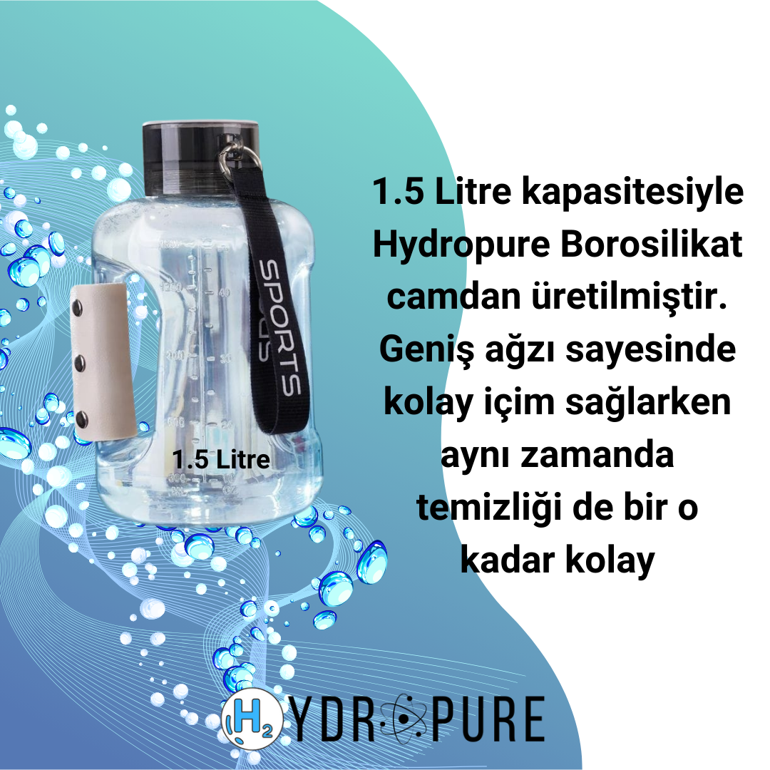 HydroPure™ | HydroMax Hidrojen Su Matarası 1.5 Litre