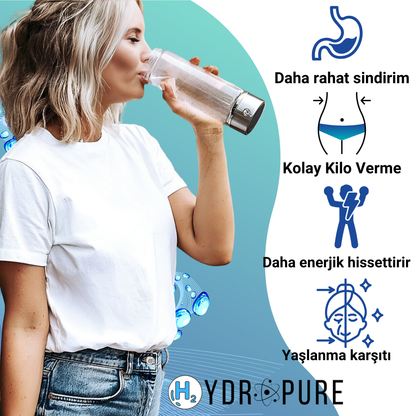 HydroPure™ | Hidrojen Su Şişesi 420ml