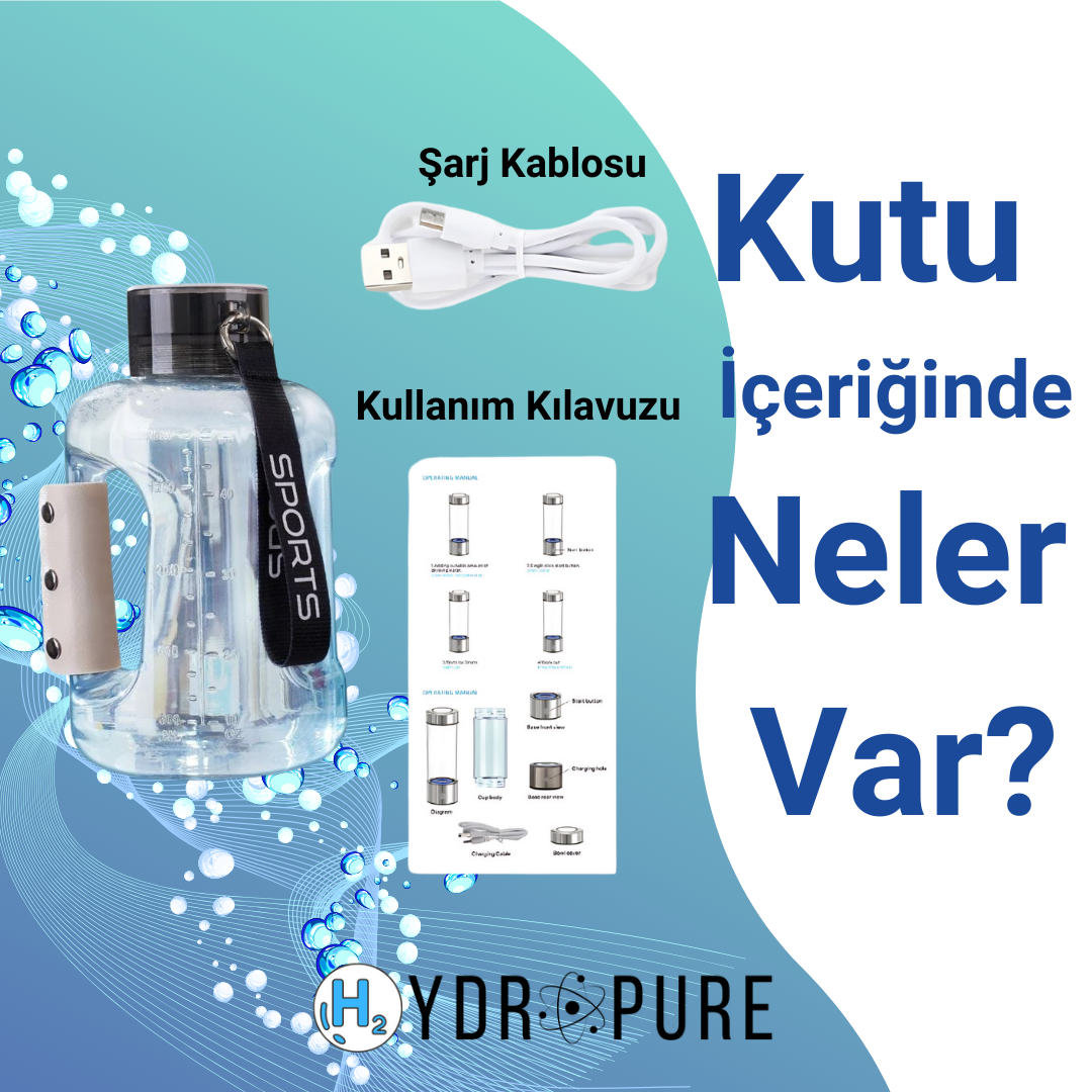 HydroPure™ | HydroMax Hidrojen Su Matarası 1.5 Litre