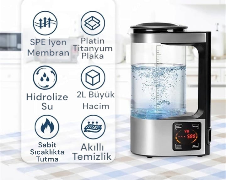 HydroPure™ | HydroKettle Hidrojen Su Isıtıcı 2 Litre